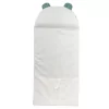 sac de couchage enfant maternelle coton bio avec oreiller intégré et sac de transport motif fleurs sur fond vert sapin