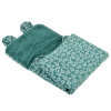 tapis à langer de voyage imperméable coloris vert sapin en coton bio