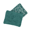 Lot de 6 lingettes bébé lavables et réutilisables en coton bio et oekotex vert sapin