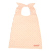 Serviette bavoir élastiqué fleurs roses