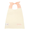 Serviette bavoir élastiqué fleurs roses