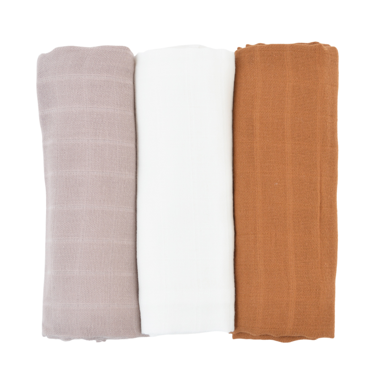 Little Crevette - Lot de 3 langes bébé coton bio* Toscane