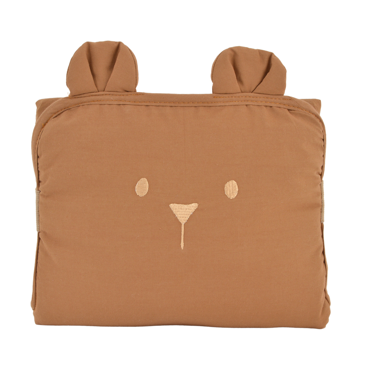 Little Crevette - Tapis à langer de voyage Ourson - caramel