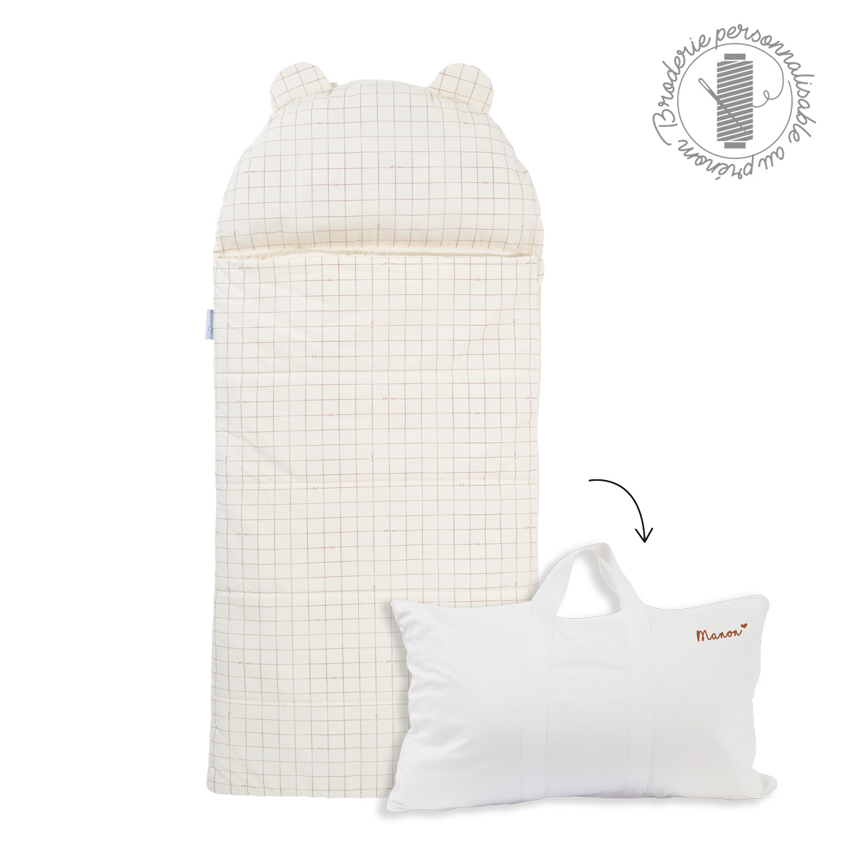 Little Crevette - Sac de couchage enfant 'FilOdoo' personnalisé - Colin