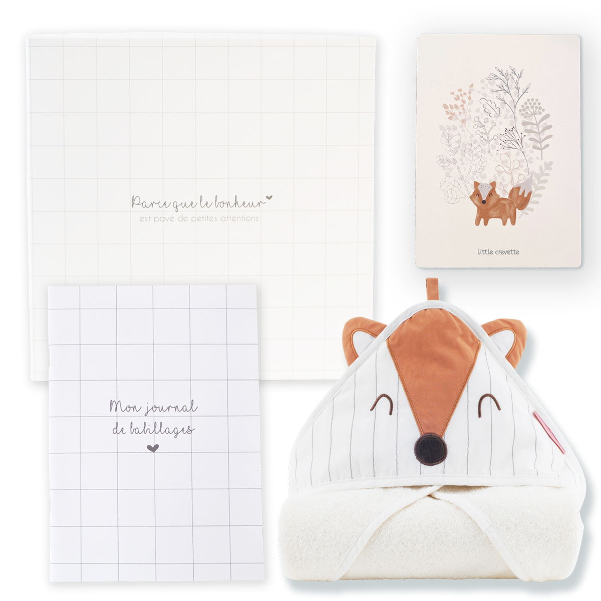 Little Crevette - Coffret cadeau cape de bain Dream Forest - à composer