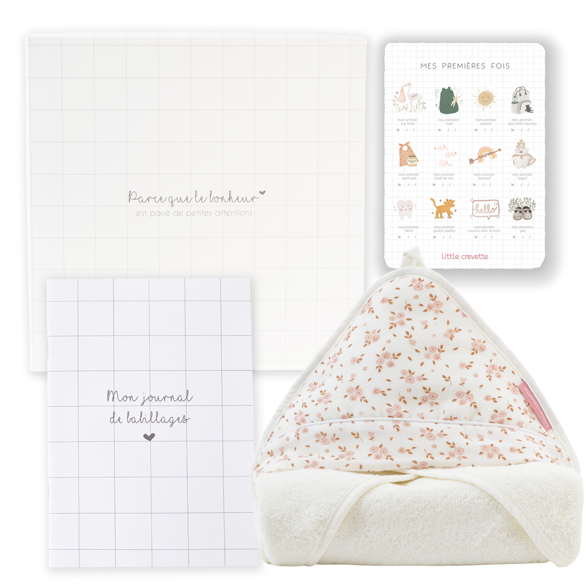 Little Crevette - Coffret cadeau cape de bain Thaïs - à composer