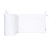 Tour de lit bébé mixte fille garçon original blanc et argent Sweet Dreams étoiles coton bio oekotex