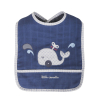 Bavoir naissance bébé Estampille bleu canard