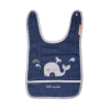 Bavoir naissance bébé Estampille bleu canard