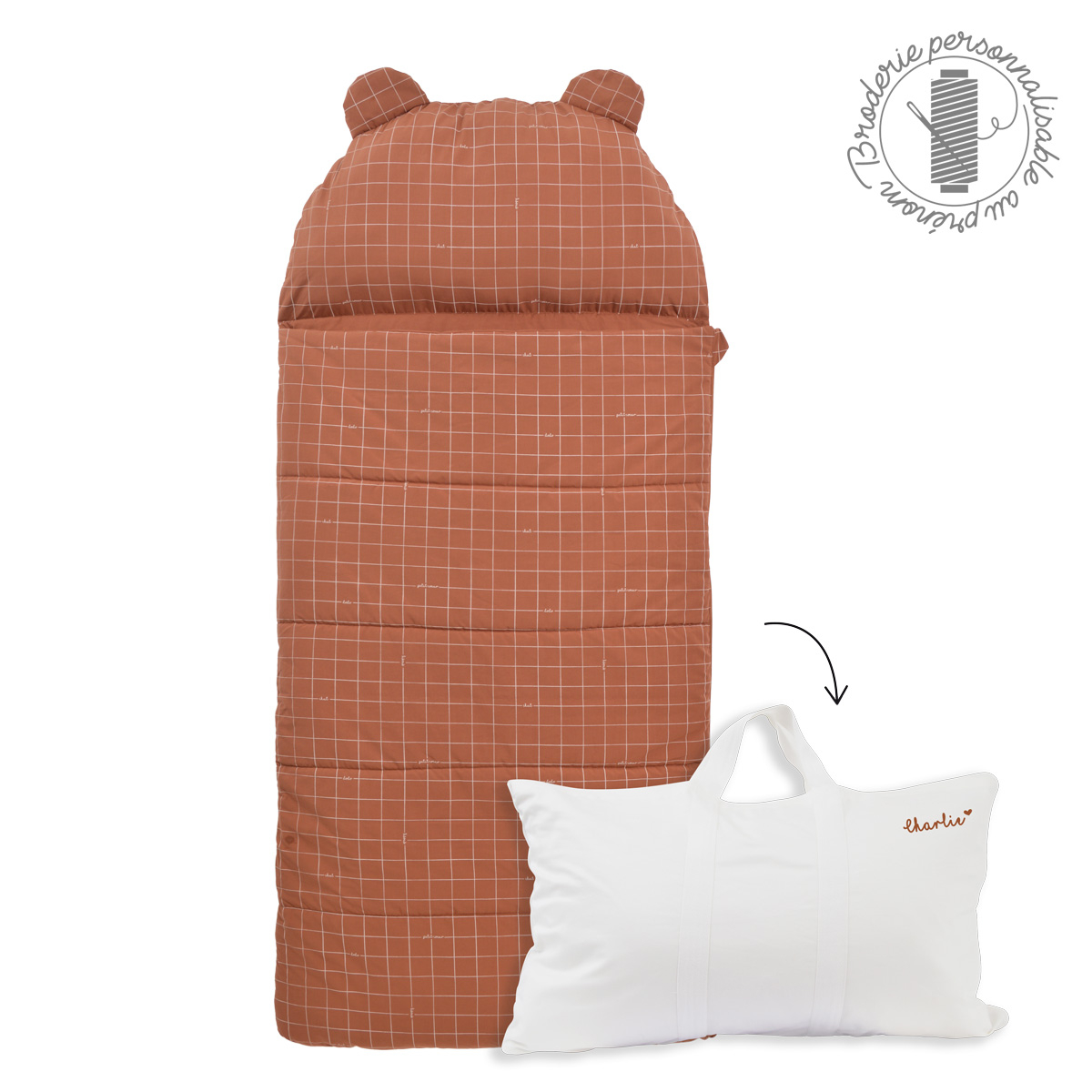 Little Crevette - Sac de couchage enfant 'FilOdoo' Colin tonka - personnalisé