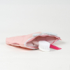 Trousse de toilette enfant fille rose en forme de Pomme d'amour intérieur PVC coton bio