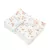 lot de 6 lingettes fleurs roses en coton bio gaze de coton et éponge