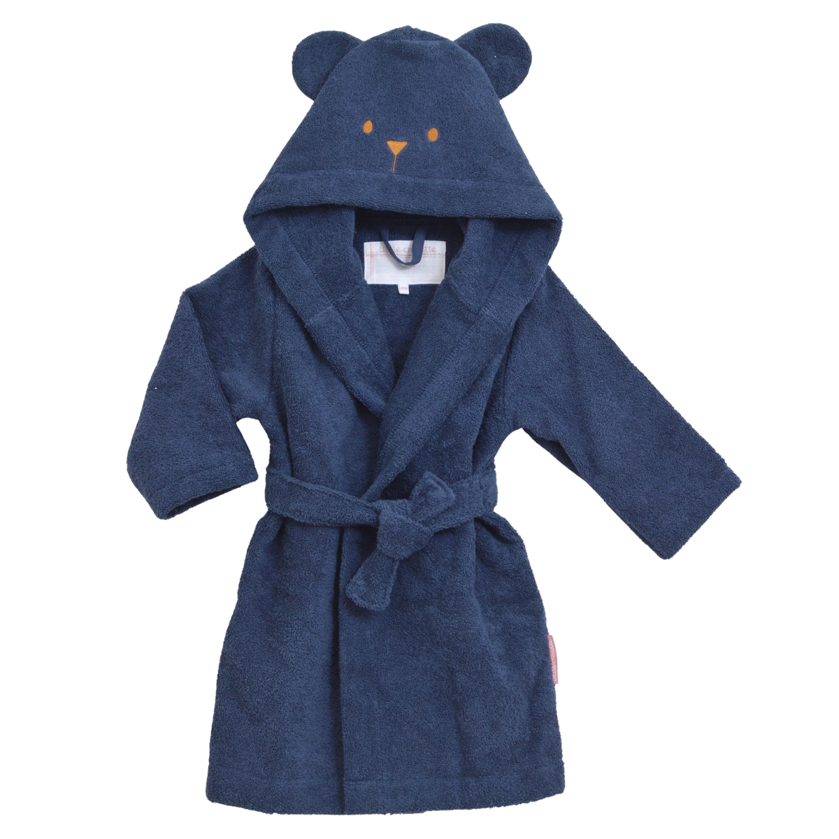 Little Crevette - Peignoir enfant Ourson - bleu marine