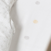 Drap-housse bébé blanc à pois mixte fille garçon 60x120 cm ou 70x140 cm coton bio oekotex
