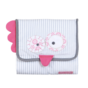 Tapis à langer de voyage original fille hibou