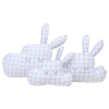 Coussin Lapinuage - carreaux gris