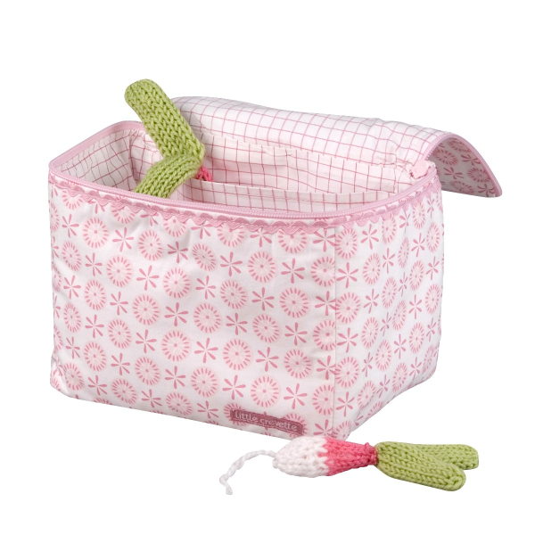 Vanity de toilette bébé ou enfant fille fleurs roses intérieur imperméable Lovely Emilie