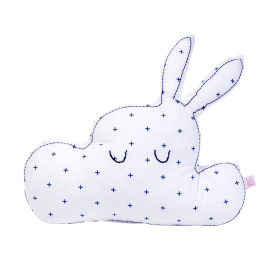 Coussin Lapinuage - croix bleues