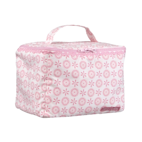 Trousse de toilette bébé ou enfant fille fleurs roses intérieur imperméable Lovely Emilie