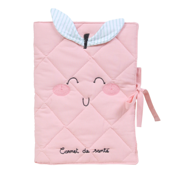 Protège Carnet De Santé Bébé - Format A5 (15x21 Cm) - Avec Rabats Pour Ordonnances Et Carte Vitale - Design Sourie - Pratique Et Durable