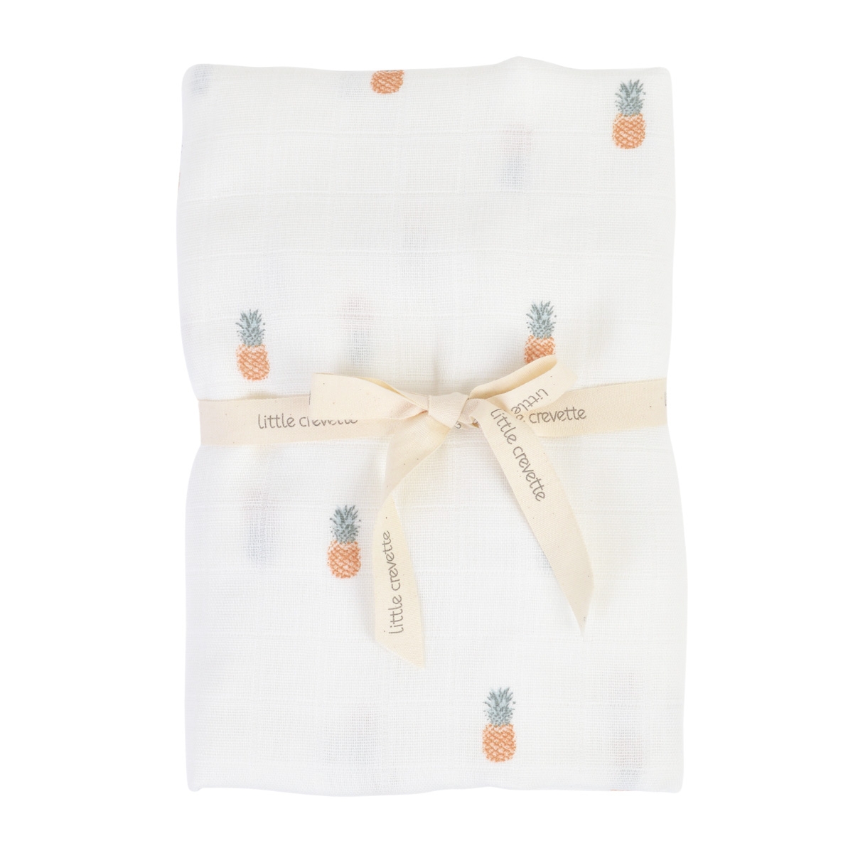 Maxi-lange bébé coton bio* imprimé Ananas