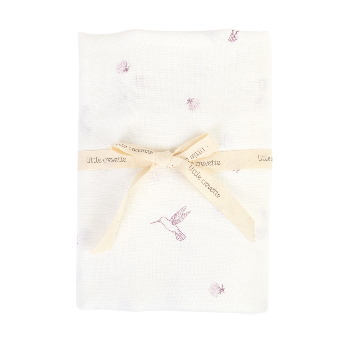 Maxi-lange bébé coton bio* imprimé Colibri