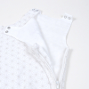 Gigoteuse été légère en lange blanche mixte fille garçon tog 0,5 motif lapin pompom en coton bio oekotex