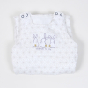 Gigoteuse été légère en lange blanche mixte fille garçon tog 0,5 motif lapin pompom en coton bio oekotex