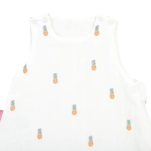 gigoteuse été en gaze de coton bio imprimé ananas