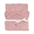 cape de bain bébé rectangulaire à oreilles ourson bois de rose coton bio oeko-tex