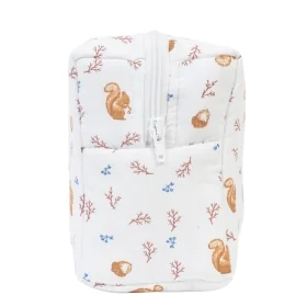 trousse de toilette enfant imperméable format rectangle imprimé écureuil
