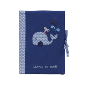 Protège-carnet de santé Baleine