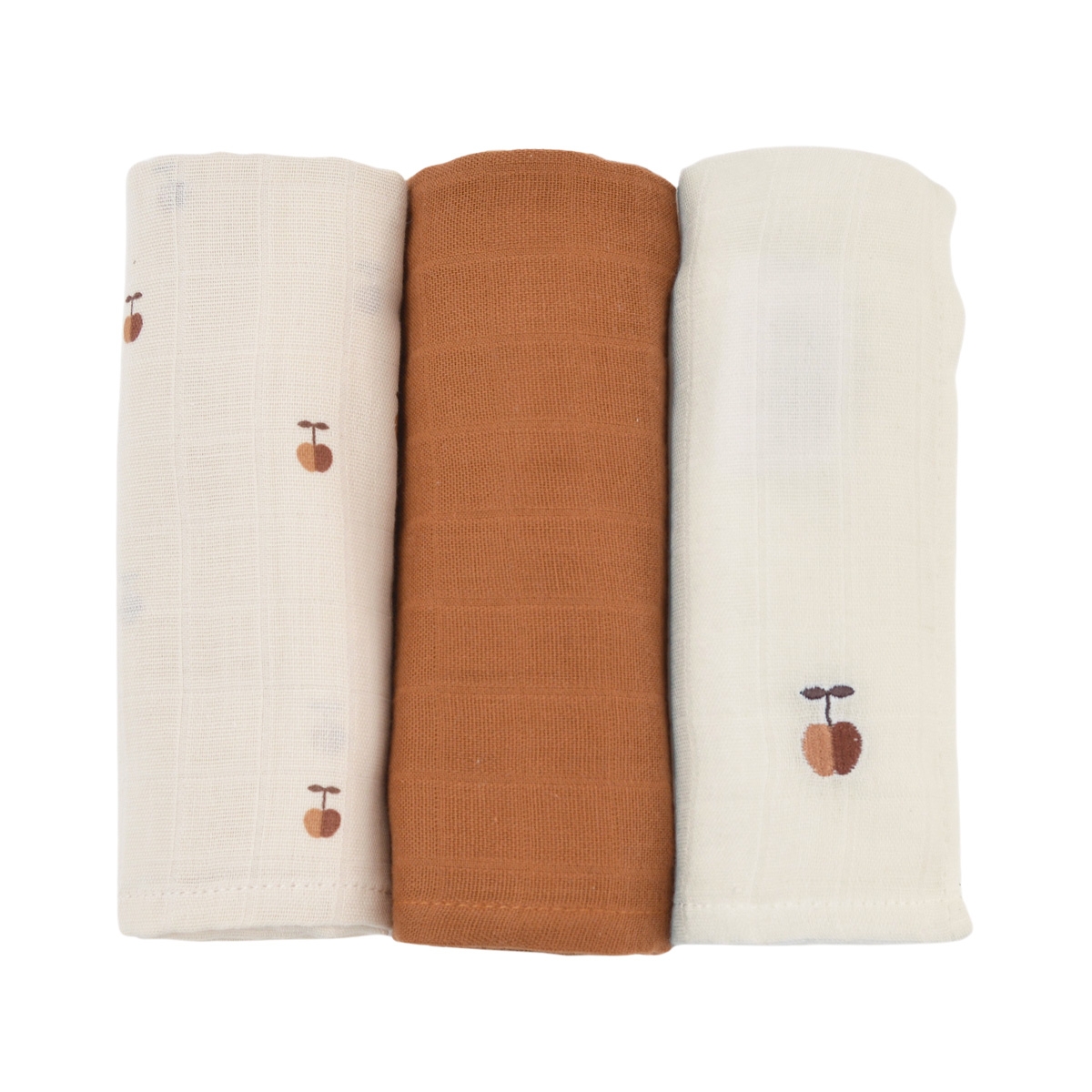 Lot de 3 langes bébé coton bio* Pom Pouce