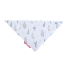 lot de 2 Bavoirs bandana bébé mixte garçon fille blanc à carreaux et motif cactus fermeture pressions en coton bio oekotex