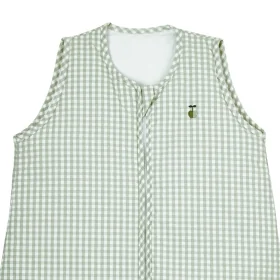 gigoteuse enfant mixte 3-6 ans vichy vert sauge