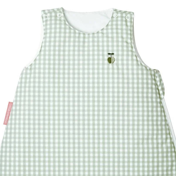 gigoteuse bébé mixte vichy vert coton bio olive TOG 2,5
