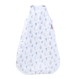 Gigoteuse été en lange blanche tog 0,5 mixte fille garçon motif cactus all over en coton bio oekotex