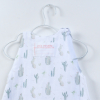 Gigoteuse été en lange blanche tog 0,5 mixte fille garçon motif cactus all over en coton bio oekotex