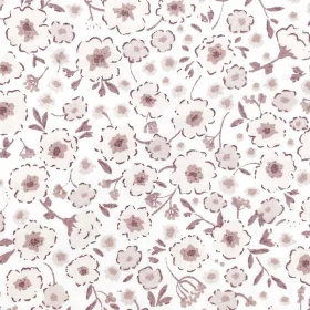 tissu fleurs roses et beiges Lilly