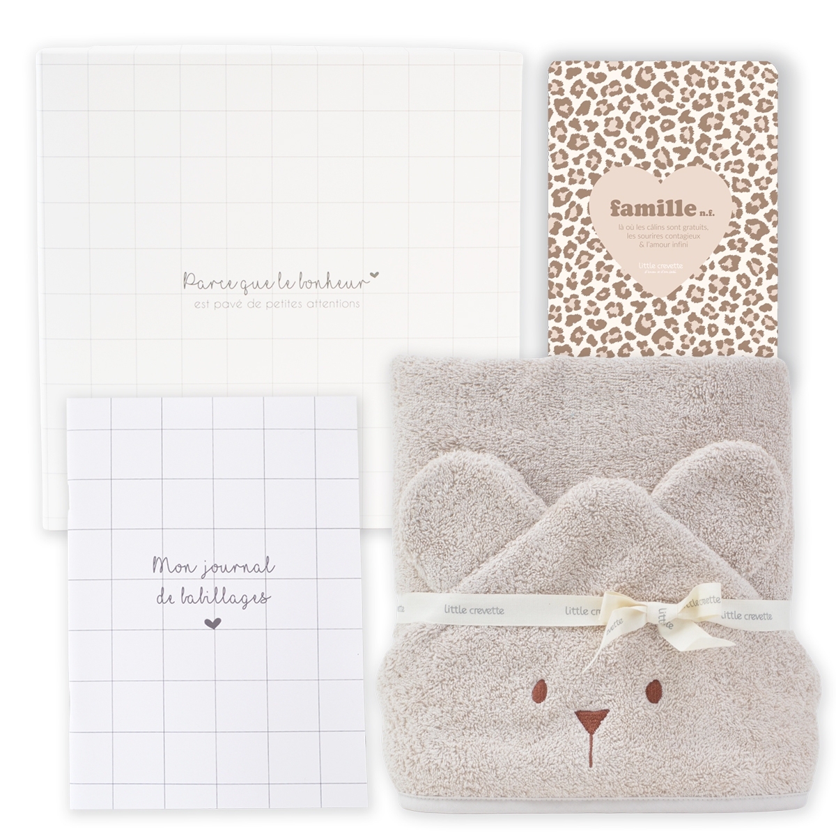 Coffret cadeau cape de bain ourson