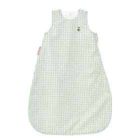 gigoteuse été mixte vichy vert en percale coton bio TOG 0.5