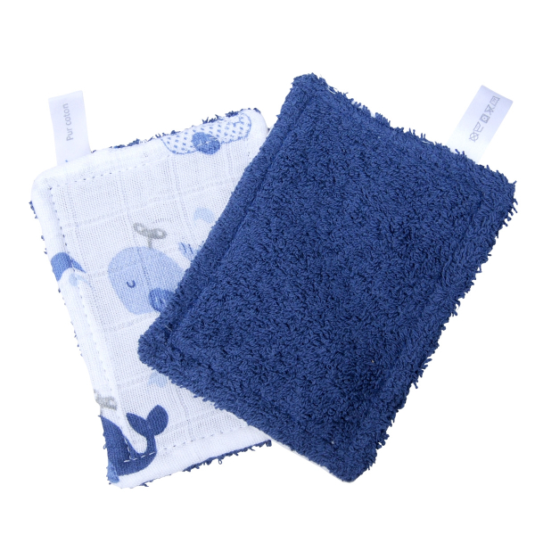Lot de 12 lingettes bébé Baleine