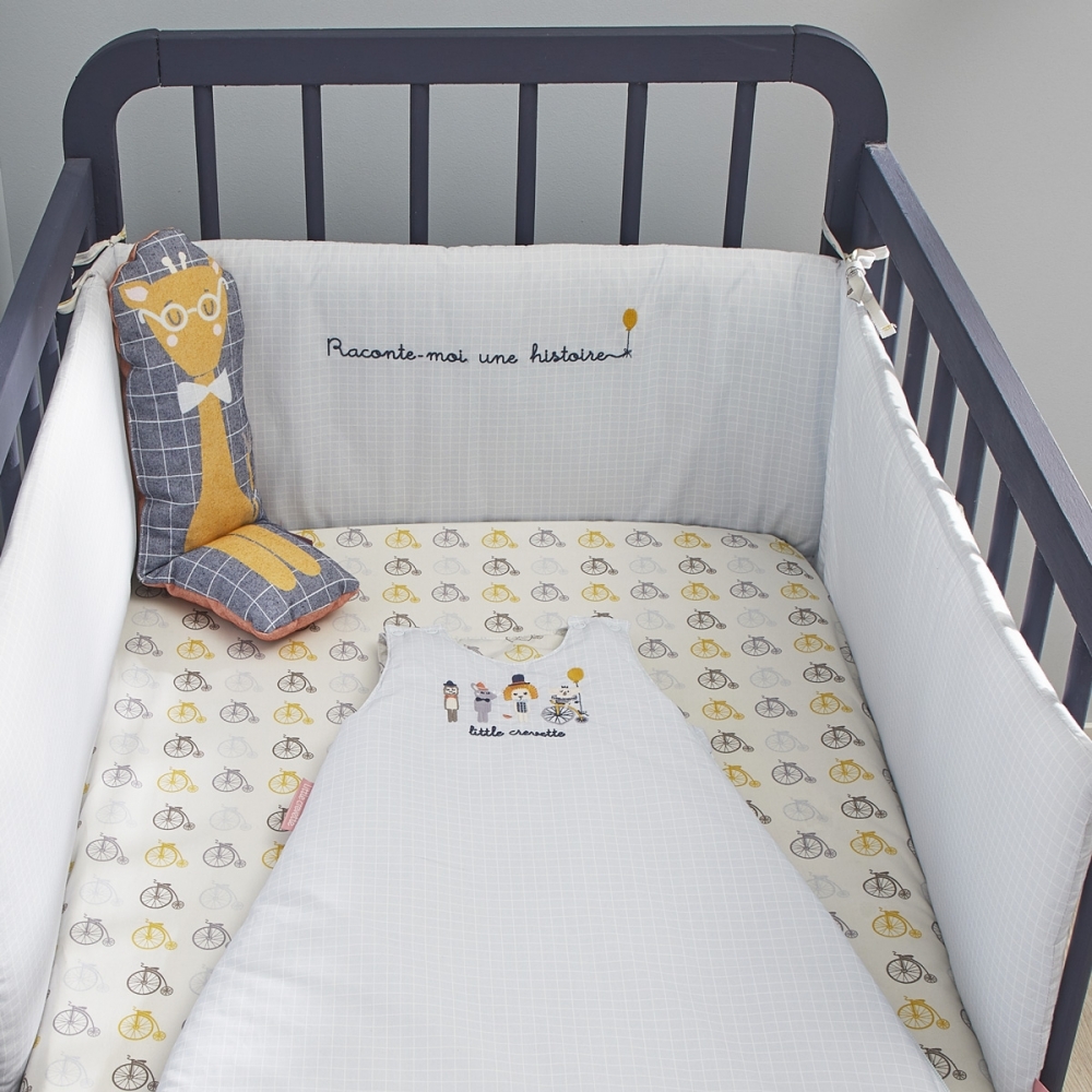 Drap Housse Bebe Coton Bio Lucien Little Crevette