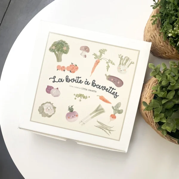 coffret cadeau pour bébé à composer soi-même 3 bavoirs au choix fille ou garçon