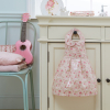 Tablier bébé fille fleurs rose bavoir oekotex