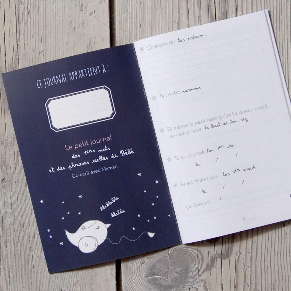 Le Journal Des Premiers Mots De Bebe Little Crevette