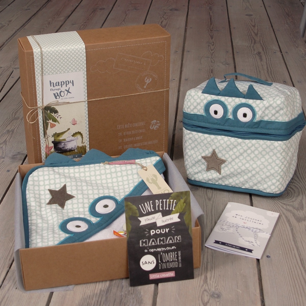 Coffret cadeau bébé Croco -moyenne box | Little Crevette