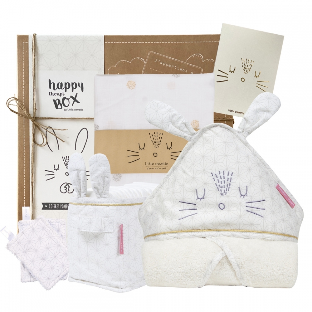 Coffret Cadeau Bebe Pompom Maousse Box Little Crevette
