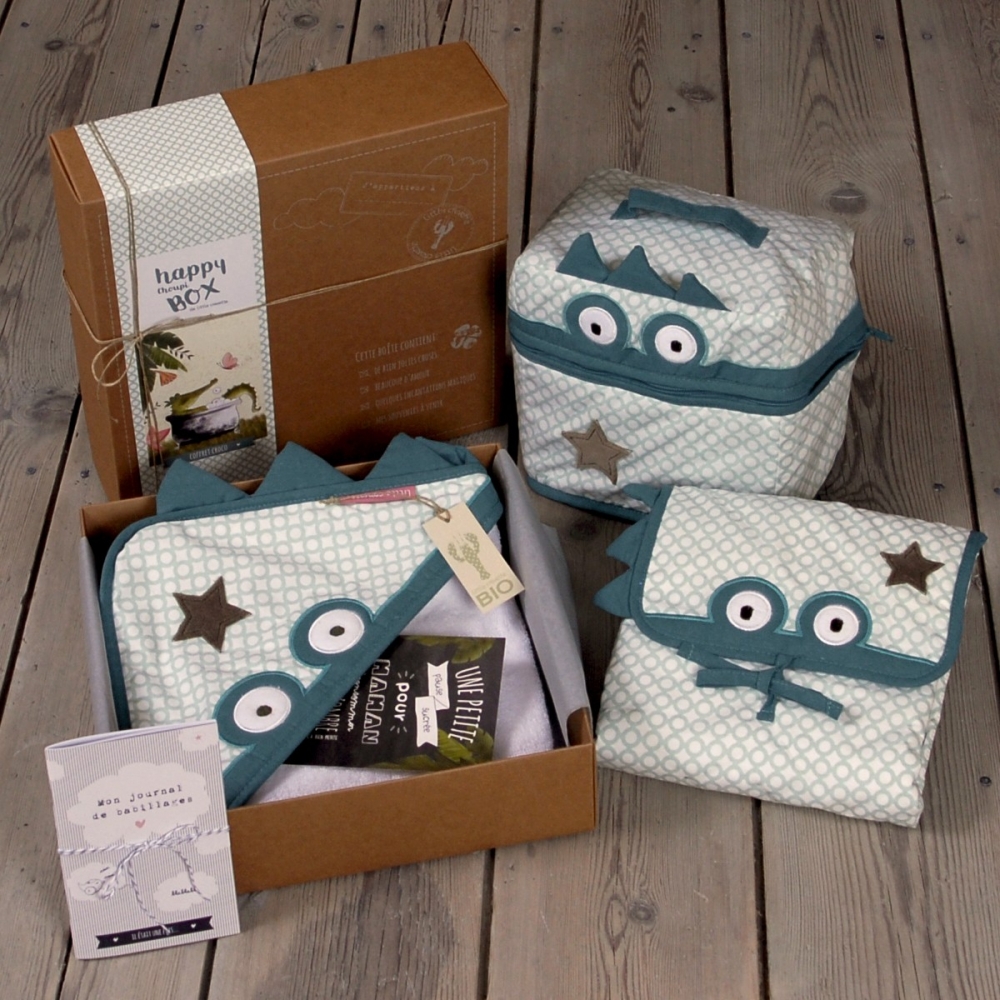 Coffret cadeau bébé Croco -grande box | Little Crevette