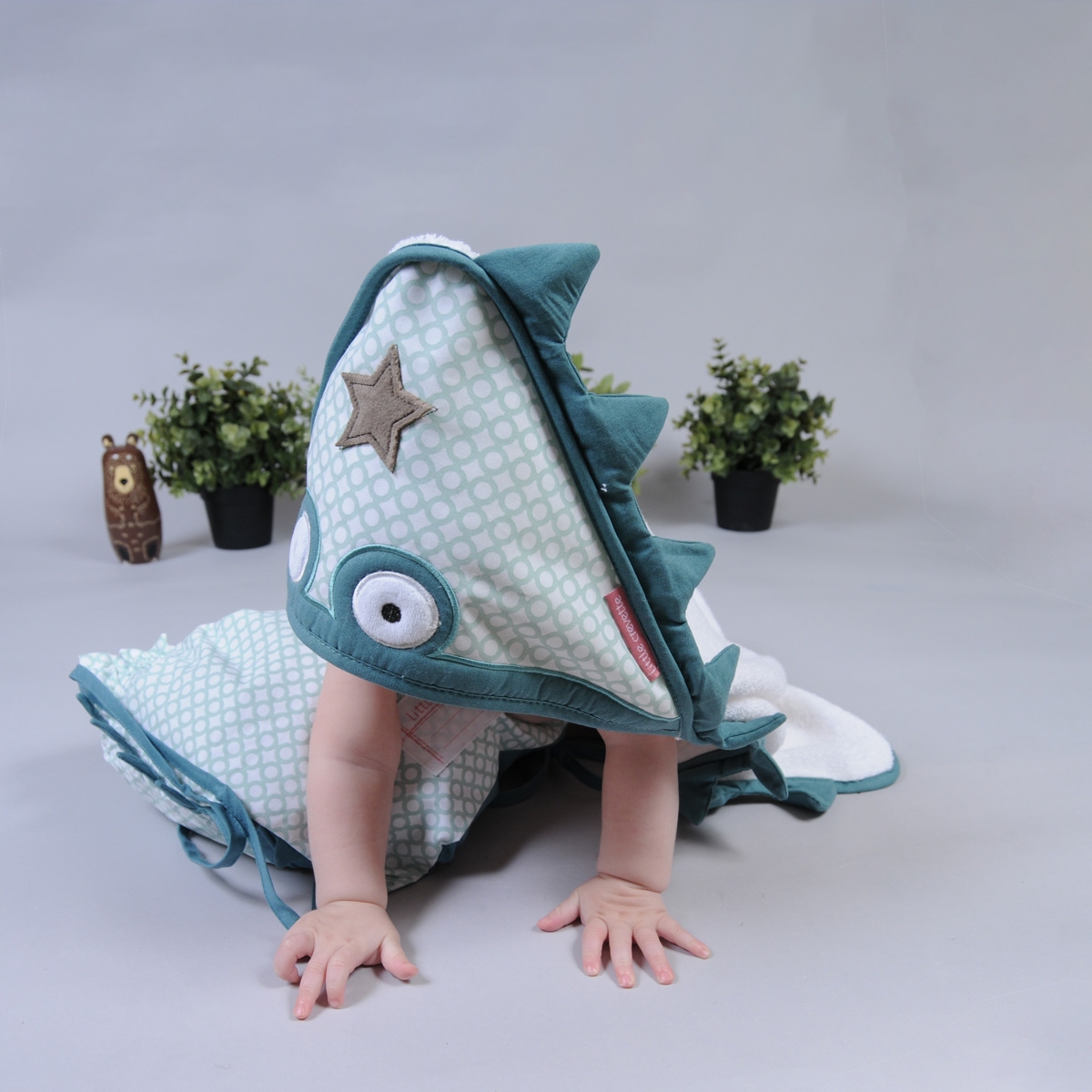 Cape De Bain Bebe Originale Crocodile Little Crevette Cape De Bain Bebe Originale Crocodile Little Crevette